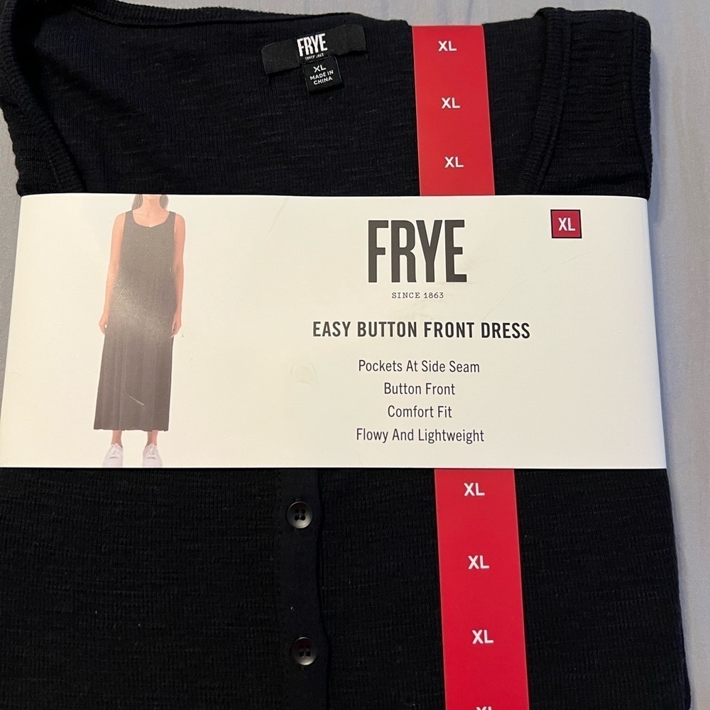 NWT FRYE Easy Button Front Dress Size XLarge